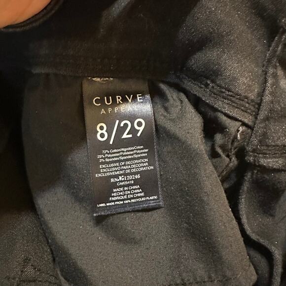 Curve Appeal Curve Creator High Rise black skinny Jeans Womens Size 8/29 - Picture 11 of 13